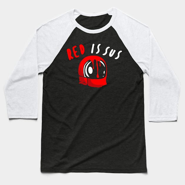 Red Sus Baseball T-Shirt by 2 souls